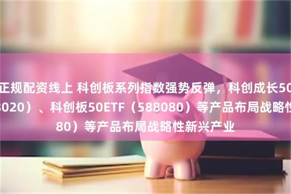 正规配资线上 科创板系列指数强势反弹，科创成长50ETF（588020）、科创板50ETF（588080）等产品布局战略性新兴产业