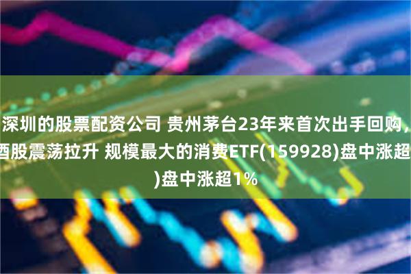 深圳的股票配资公司 贵州茅台23年来首次出手回购，白酒股震荡拉升 规模最大的消费ETF(159928)盘中涨超1%