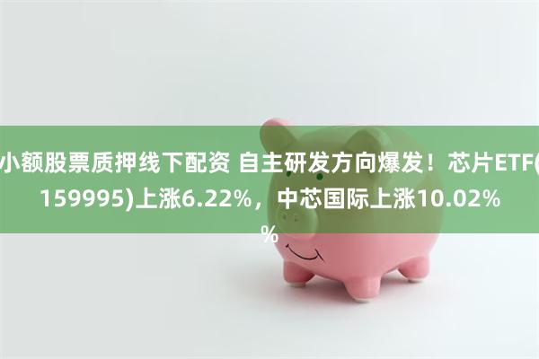 小额股票质押线下配资 自主研发方向爆发！芯片ETF(159995)上涨6.22%，中芯国际上涨10.02%